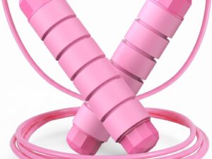 Jump Rope, Tangle-Free Rapid Speed Jumping Rope Cable with Ball Bearings for Women, Men, and Kids, Adjustable Steel Jump Rope with Foam Handles for Home Gym Exercise Fitness Workout Equipment & Slim Body