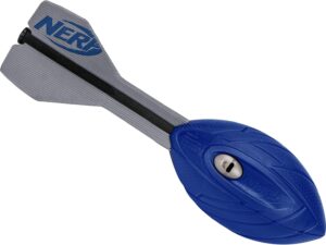 Nerf Vortex Aero Howler Foam Ball \u2013 Classic Long-Distance Football - Flight-Optimizing Tail - Hand Grip \u2013 Indoor and Outdoor Fun (Blue)