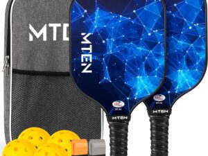 Pickleball Paddles Set of 2 or Single Paddle \u2013 USAPA Approved Fiberglass Surface Pickleball Rackets Set for Men & Women