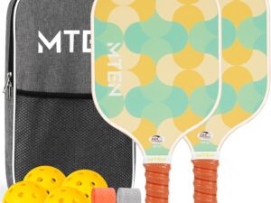 Pickleball Paddles Set of 2 or Single Paddle \u2013 USAPA Approved Fiberglass Surface Pickleball Rackets Set for Men & Women