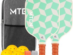 Pickleball Paddles Set of 2 or Single Paddle \u2013 USAPA Approved Fiberglass Surface Pickleball Rackets Set for Men & Women