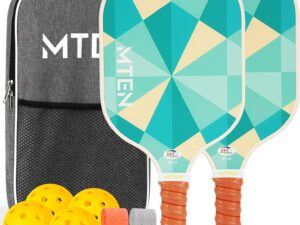 Pickleball Paddles Set of 2 or Single Paddle \u2013 USAPA Approved Fiberglass Surface Pickleball Rackets Set for Men & Women